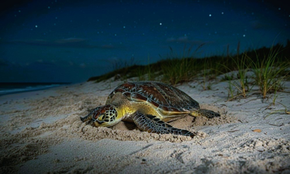 WetTribe's tweet photo. Green sea turtles are adjusting nesting in response to rising global temperatures. Females are laying their eggs earlier in the season to cope with warmer conditions. #WetTribe #TidetotheOcean #TurtleTuesday #SeaTurtles https://t.co/52eqVAZzY4