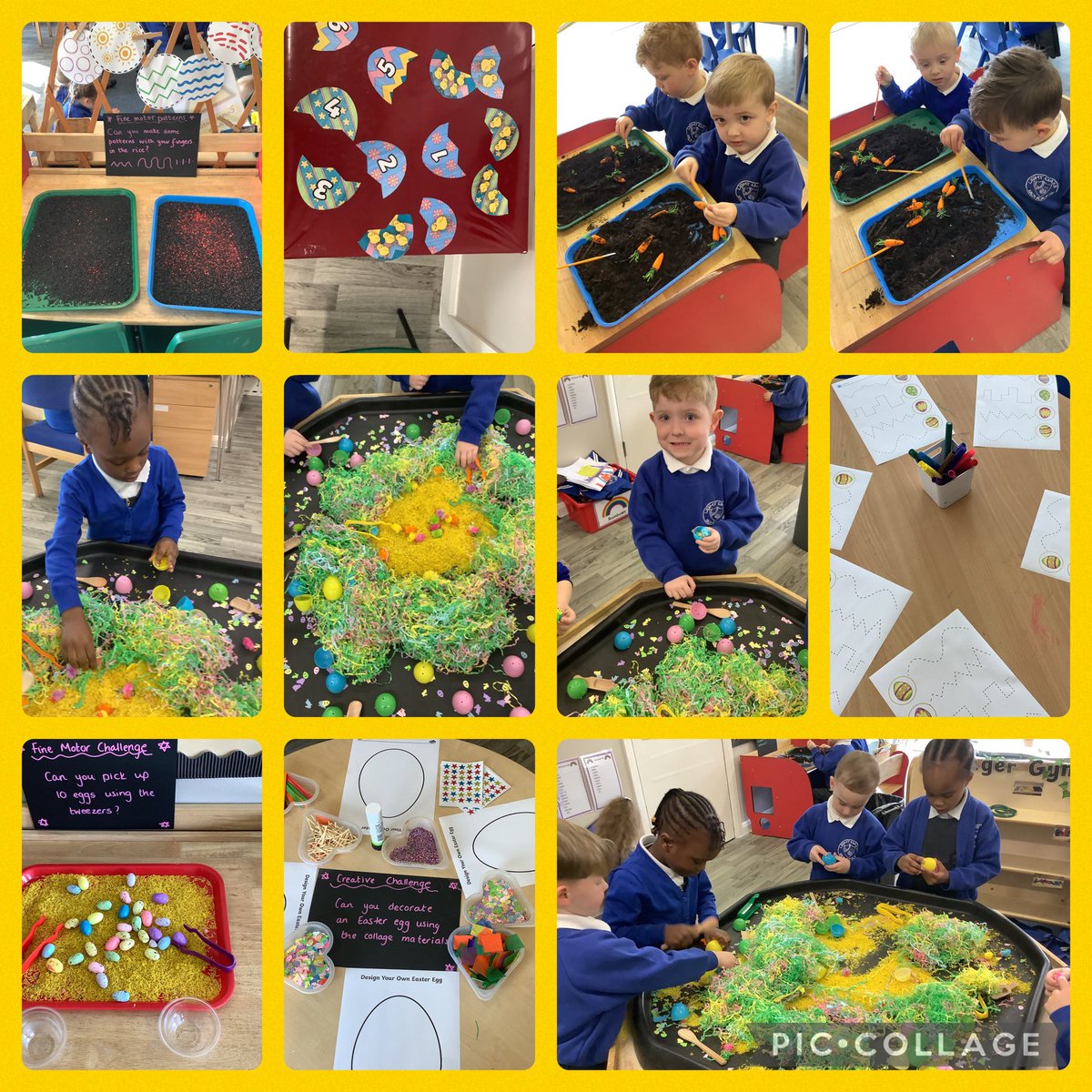 This week in Nursery we are learning all about Easter 🐣. Here are a few pictures to show some of the exciting activities we are doing this week. #eyfs #nursery #easter