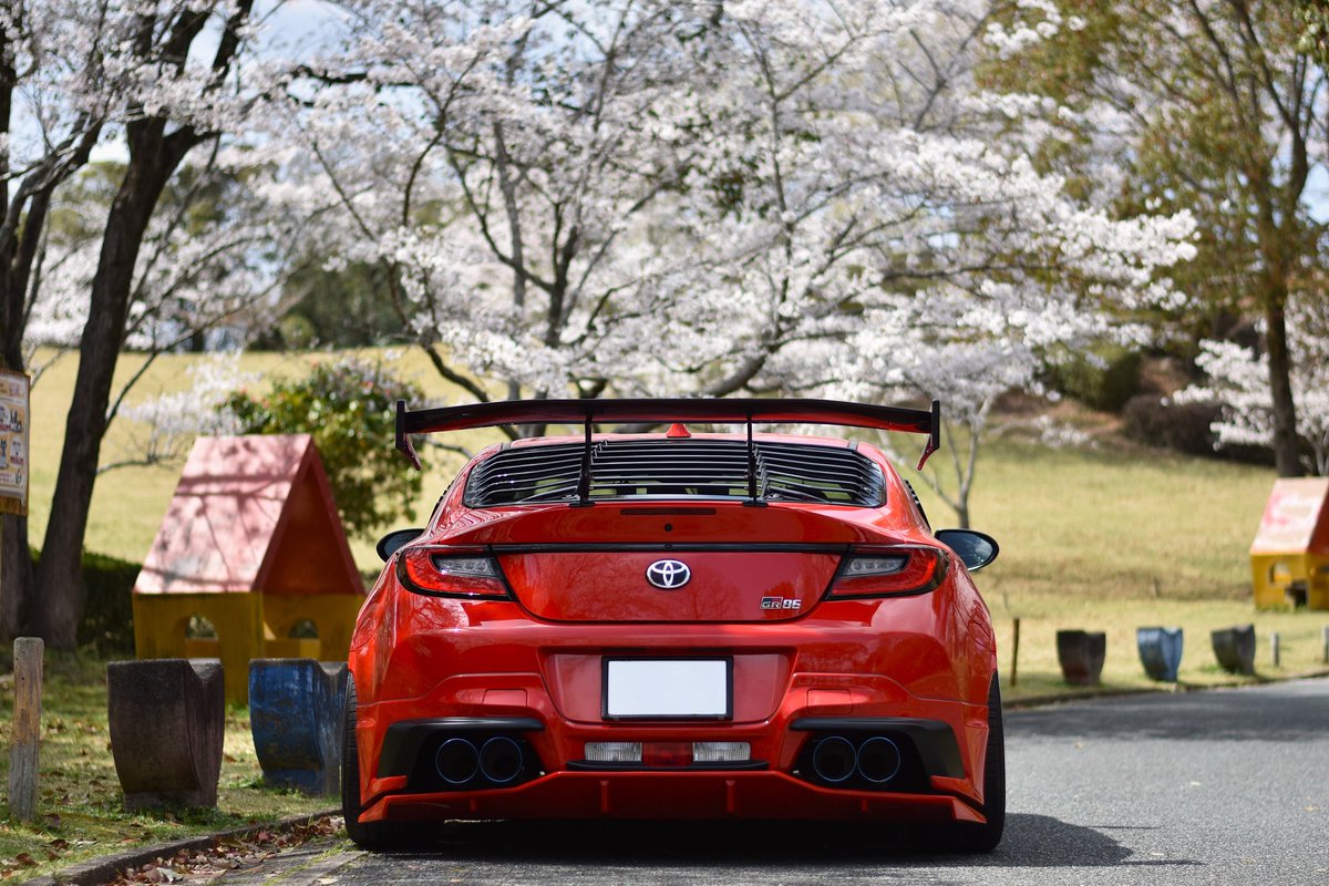 vr4power's tweet photo. 2025 春 桜

かち割ったデュフューザー復活♪
今年の桜に間に合って良かったー

 #GR86
 #ZN8
 #デュフューザー復活
 #花見 https://t.co/hwPJ7R8bpg