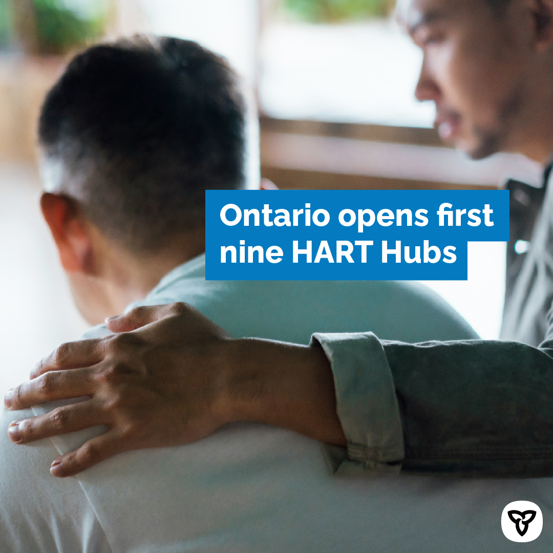 Today, our government successfully transitioned 9 drug injection sites into Ontario’s first HART Hubs that will keep our communities safe while helping people break the cycle of addiction. 

Learn more: news.ontario.ca/en/release/100…