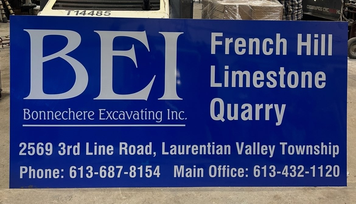bonnechereexc's tweet image. Painting the Valley blue, one quarry, pit, office or project at a time. Blue; it really is our favourite colour. #newsuitandanewtie #frenchhillquarry #aggregateproduction #aggregatesales #renfrewcounty #ottawavalley #constructionlife #tradesrock #thebigblue