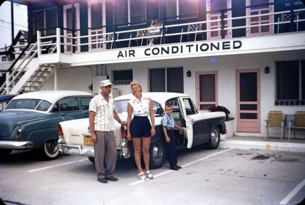 In the #1950s America took to the highways, and the motel was invented ...