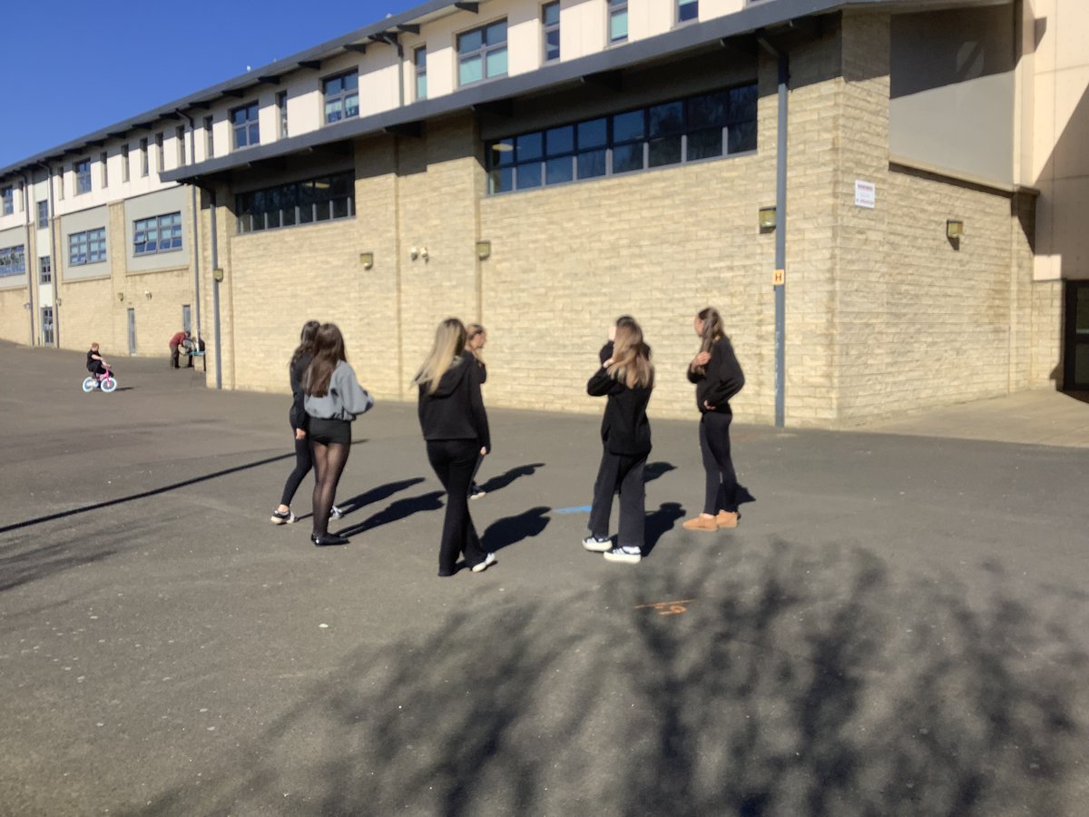 CHSBusComp's tweet image. Sun is out and H Admin class are revising in the sun, blurts with a ball