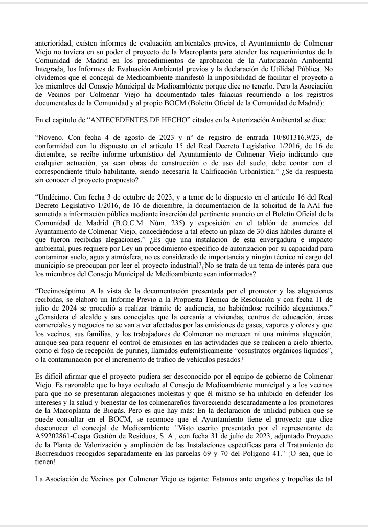 AVColmenarViejo's tweet photo. LLAMAMIENTO A LA VERDAD sobre la MacroPlanta de Biogas de #ColmenarViejo. Si la instalación fuera tan buena, no se ocultaría reuniones o información desde el Ayuntamiento de la localidad. O no se repartirían panfletos con información falsa. PURINES AL LADO DE CASA👇👇 https://t.co/kuMIMWCt6w