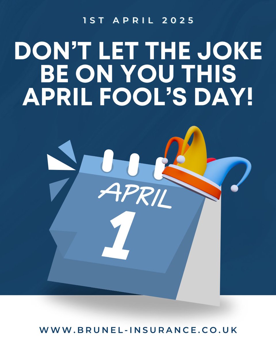 🃏 Don’t Let the Joke Be on You! 🃏

April 1st is all about laughs and harmless pranks, but when it comes to your business, some risks are no joke! 🚨 

📩 Get in touch today to review your cover!

🌐 loom.ly/LRMR9Lw
☎️ 0117 325 2224
📱 @brunel_ib