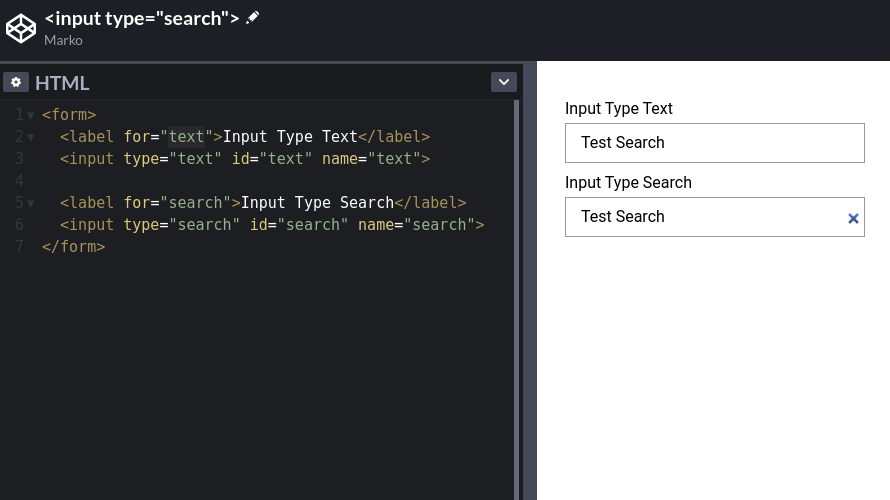HTML tip:

Use `type="search"` for your search input fields and you get the "clear" button for free.