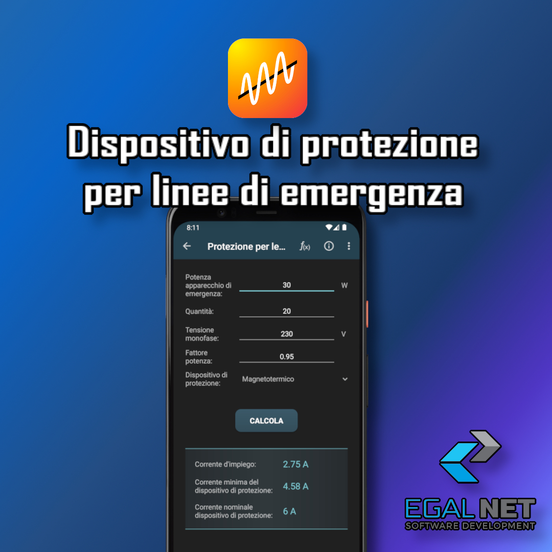 egal_net's tweet image. Last update of &quot;Electrical Calculations&quot; app:
📌 New: Protection for emergency lighting lines
📌 Fix: Viewing formulas on Android 15 

egalnetsoftwares.com/links/electric…

#EgalNet #ElectricalCalculations #ProtectionDevices #emergencylines