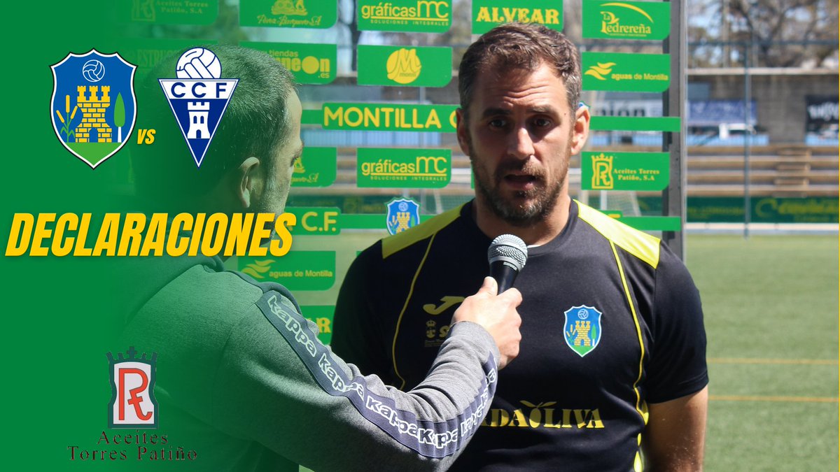 MontillaCF's tweet photo. 🗣𝗗𝗘𝗖𝗟𝗔𝗥𝗔𝗖𝗜𝗢𝗡𝗘𝗦 | #Molero "Fuimos los que más propusimos, fue una lástima que se fueran los puntos."🎥

👉 https://t.co/BKpMTiXeeh

¡¡Vamos, Montilla!! 💛💚⚽

#Montilla #MontillaCF #MCF https://t.co/wUfB40HWRQ