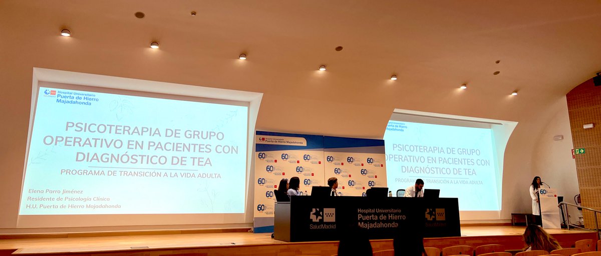 Hoy en el primer día de las jornadas sobre TEA, organizadas por nuestro hospital. Abordamos el acompañamiento a los pacientes y sus familias en distintos contextos. Gracias a todos los ponentes por compartir su trabajo y a todos los asistentes por el interés! #somospuertadehierro