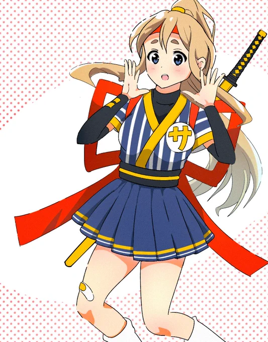 サムライたまごムギ美(バイト中)#けいおん 