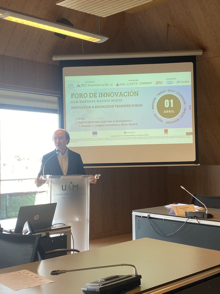 ☑️Cerramos el Foro de Innovación UAM-Empresa con la intervención de <a href="/edsicilia/">Eduardo Sicilia</a>, Presidente del Consejo Social <a href="/UAM_Madrid/">UAM Autónoma Madrid</a> quien clausura esta jornada llena de inspiración y oportunidades.
🙌 Gracias a todos los que habéis participado y asistido al evento
➡️#MadridNorteTransfiere