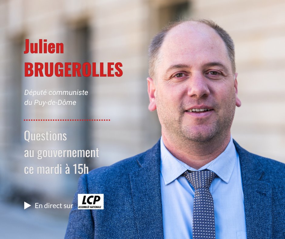 Très heureux d’accueillir Julien Brugerolles qui succède à André Chassaigne à la commission des affaires économiques. Bienvenue à lui !

Suivez en direct à partir de 15h sa première question au gouvernement ▶️ lcp.fr/direct-lcp-5434