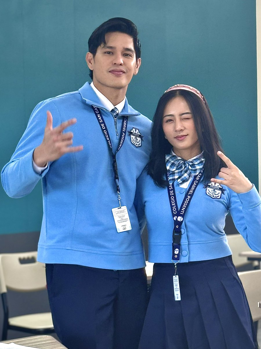 VivaOnePH's tweet photo. Pat and Grace with their mahiwagang eraser and signature pose 🤪🤟

Catch #GabLagman and #HyacinthCallado on ‘BAD GENIUS: The Series’ streaming soon exclusively on Viva One! 

#HyGab #Pat #Grace #BGTS #BadGeniusTheSeries #VivaOne #BidaKaDito https://t.co/0KqZAoUV1R