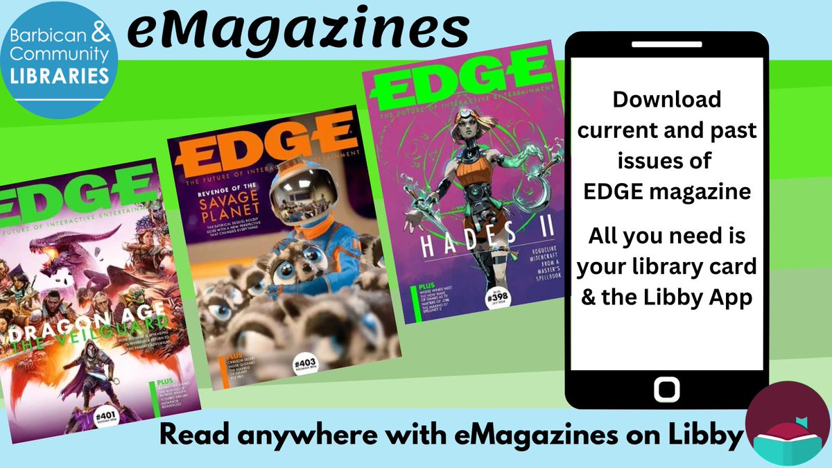 Edge is the authority on videogame art, design and play.
Read the current issue and back issues for #Free on the #LibbyApp!
libbyapp.com/library/cityof…