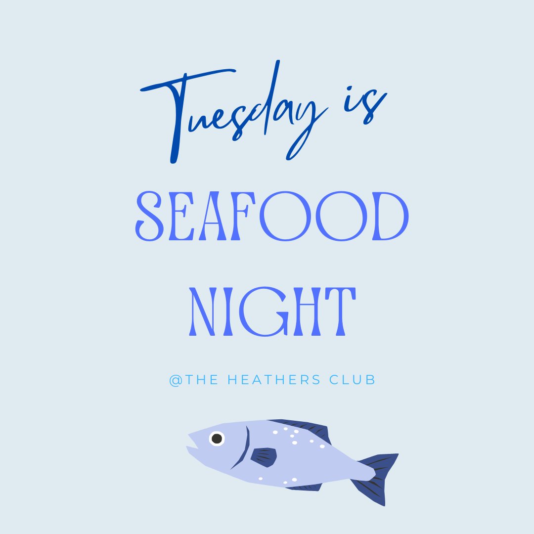 HeathersClub's tweet photo. Tuesday is Seafood Night at The Heathers Club. We feature fried perch with fries as well as sauteed mussels each week. In addition, we have rotating seafood specials and our regular menu available.
For reservations or to place a carry-out order call 248-334-9770. https://t.co/XEXF0bFXpM