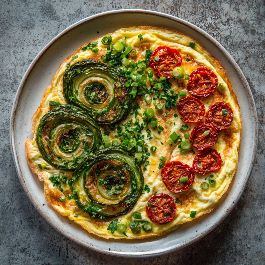 fancy_fox_daily's tweet photo. Get a fresh start to your day with our new Spring Greens Fiddlehead Omelette! 🌱#FiddleheadOmelette #FancyFoxRecipes Read the full recipe on our website. https://t.co/sFaMBORY1O