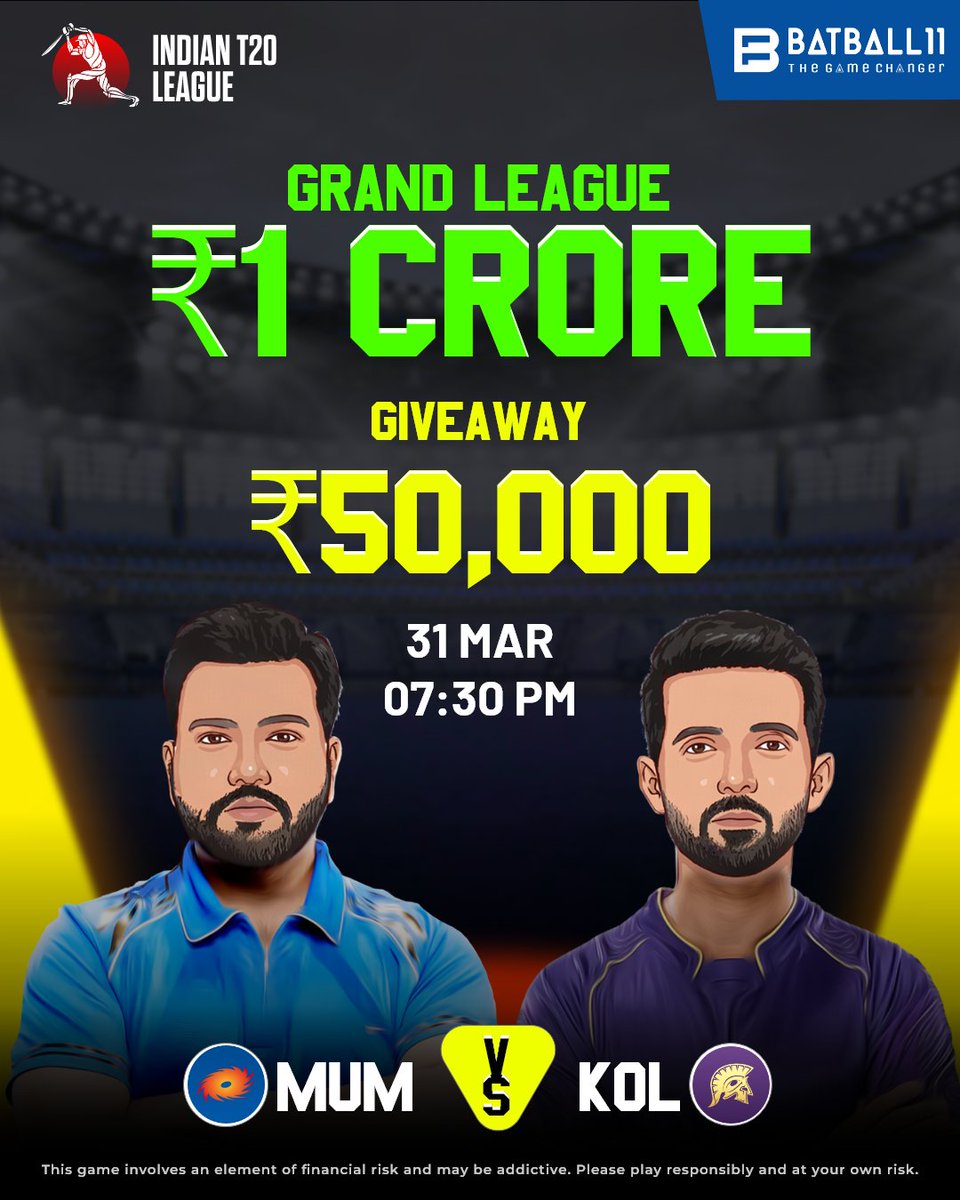 gitu_murmur's tweet photo. 🔥LCK vs PUN – The Ultimate Cricket War!🔥🏏

📅 Match Date: 1st Apr 2025 |⏰ 07:30 PM
💰 Prize Pool: ₹1 Crore
💶 Entry Fee? Just ₹49! – Play Big, Win Bigger!
🎁 Mega Giveaway: ₹50,000 – Grab Your Chance Now! 

👉 Join Now! (https://t.co/KdH1sjrJxU) https://t.co/tUR8WbPThw