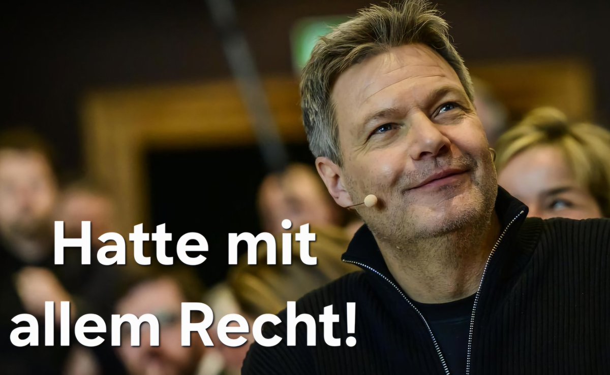 Die meisten Deutschen waren einfach zu dumm für den richtigen Mann. Punkt. 🤷🏼‍♂️ #Habeck4Kanzler2029
#Habeck