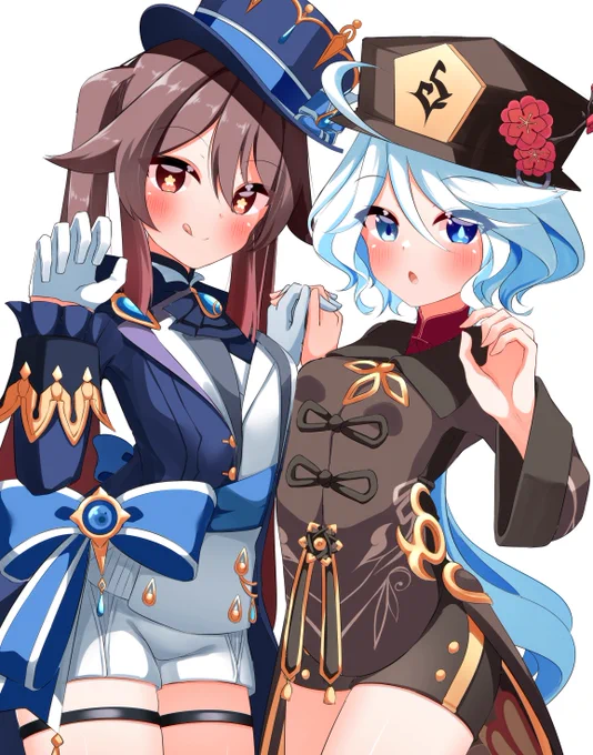 胡桃とフリーナ衣装チェンジ! #GenshinImpact  #原神 