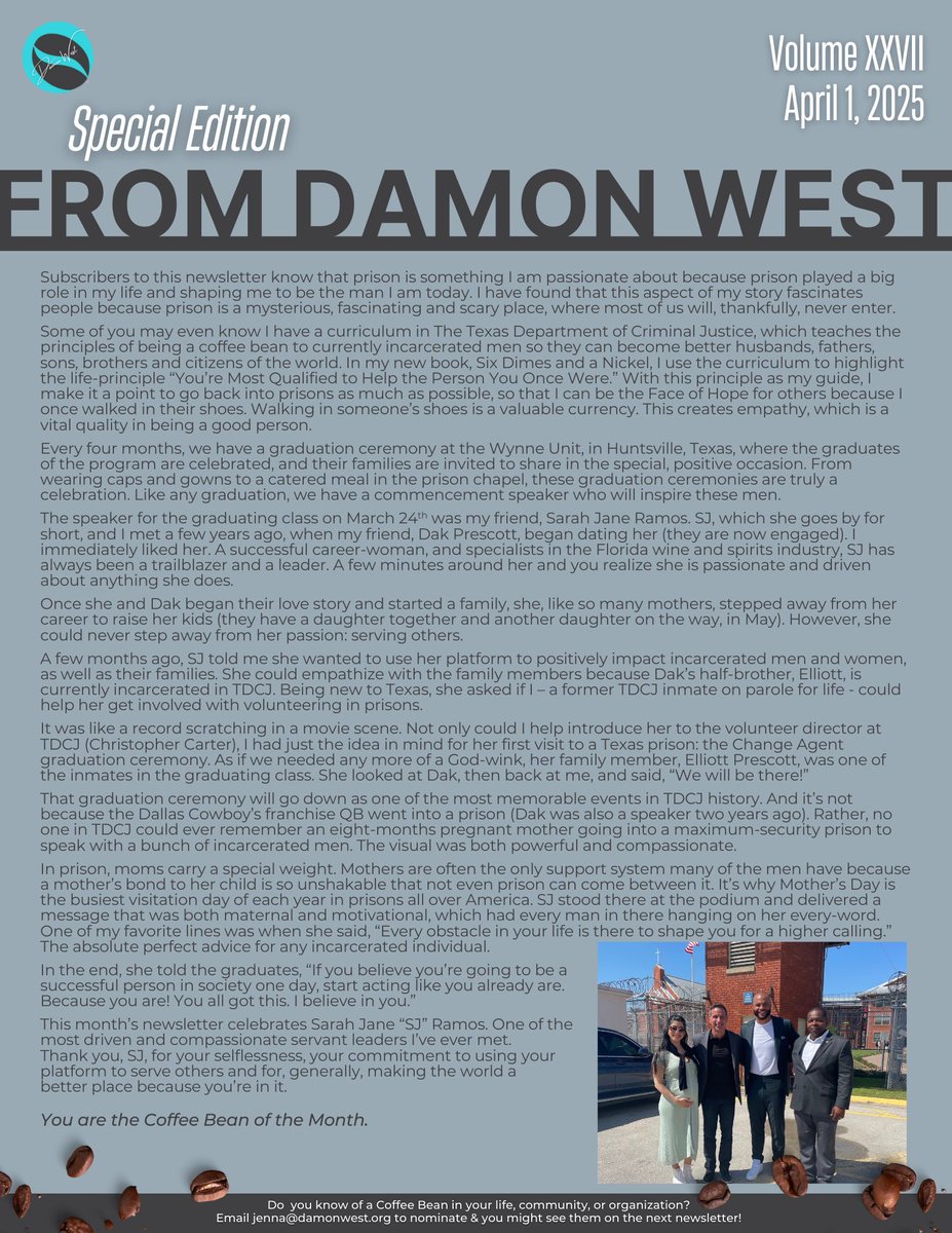 damonwest7's tweet image. Every four months, The Change Agent Prison Curriculum has a graduation ceremony at the Wynne Unit, in Huntsville, Texas, where the graduates of the program are celebrated, and their families are invited to share in the special, positive occasion.

The speaker for the graduating…