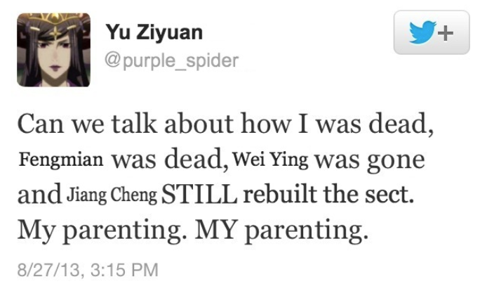 I FOUND IT MY FAVOURITE JIANG CHENG TWEET