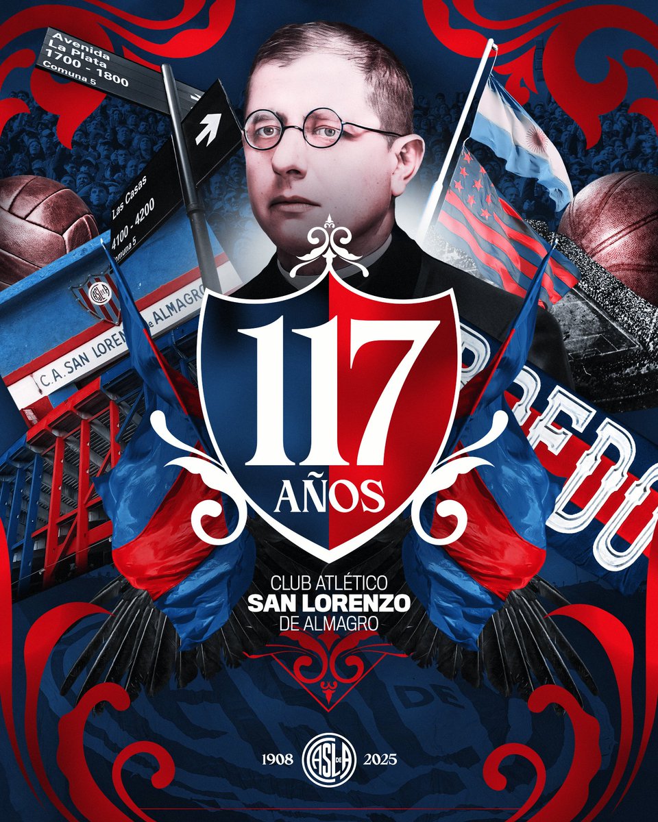 Un amor eterno, que se transmite de generación en generación.

💙❤️ ¡Felices 117 años, Ciclón!