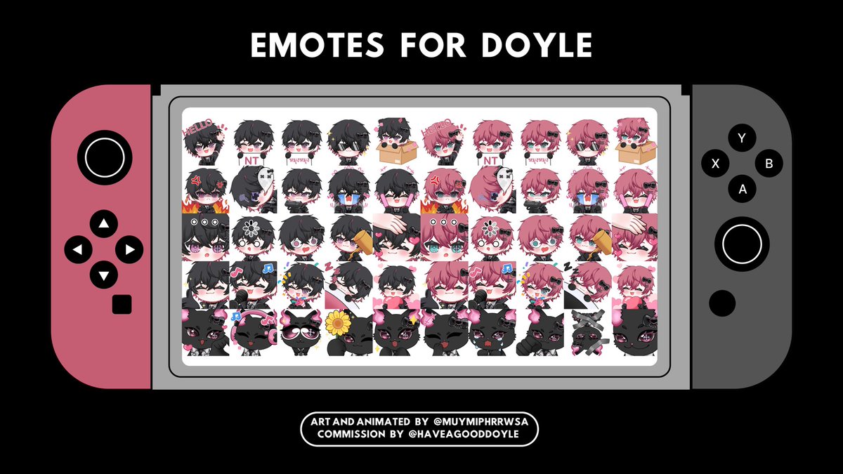 haveagoodDOYLE's tweet photo. Emojis | Emotes for @ Doyle_Channel
🎀 รับประกันความน่ารักและความกลมทุกก้อนค่ะ 🎀
#DoyleArt by @muymiphrrwsa
CMS by @haveagoodDOYLE
✦ Special Thanks ✦
Neon flower bloom at night ดอกนีออนบานค่ำ
ขอบคุณ 🐈⬛ ที่ช่วยบรีฟนะคะ 🖤
🔗 https://t.co/v6hhHoC65U https://t.co/21WnA5RsuH