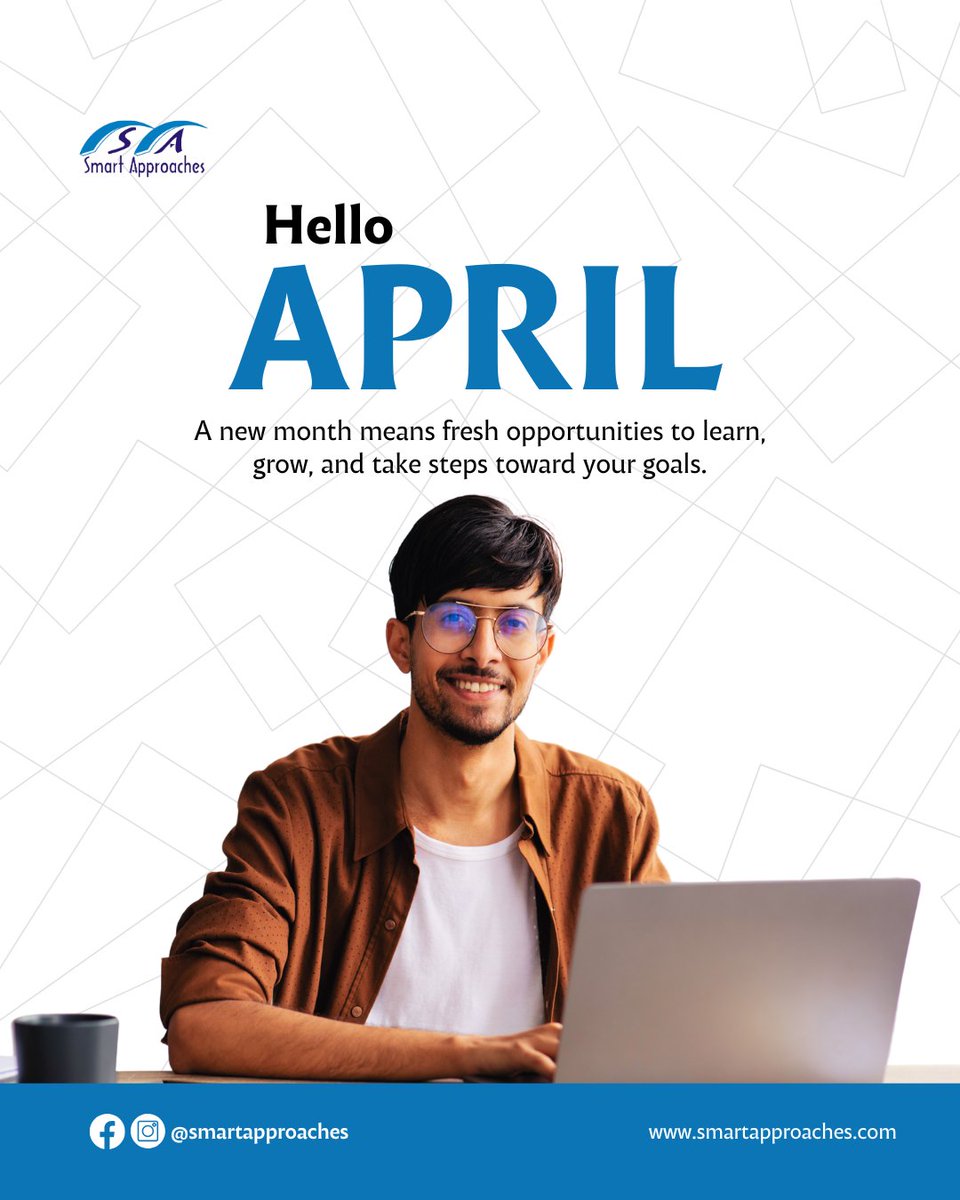 Approachessmart's tweet photo. Happy new month! 
Have a productive April. 
#NewMonth https://t.co/Q6JDulW5CE