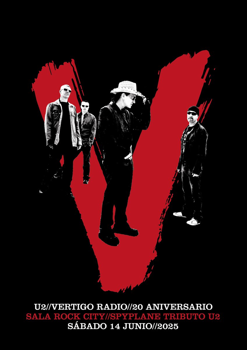 Hoy 1 de Abril se cumplen 20 años de la emisión del primer programa en directo de #VertigoRadio y lo estaremos celebrando el próximo sábado 14 de Junio junto a Spyplane en la Sala Rock City!

#U2 #VertigoRadio #StayPirate 

Entradas anticipadas: notikumi.com/2025/6/14/spyp…
