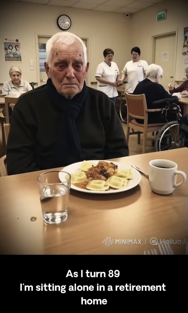 They sit alone. 

All they have is memories. 

42% of nursing home residents have not had a single visit in 12 months. 

They too were young once. 

Never forget them.