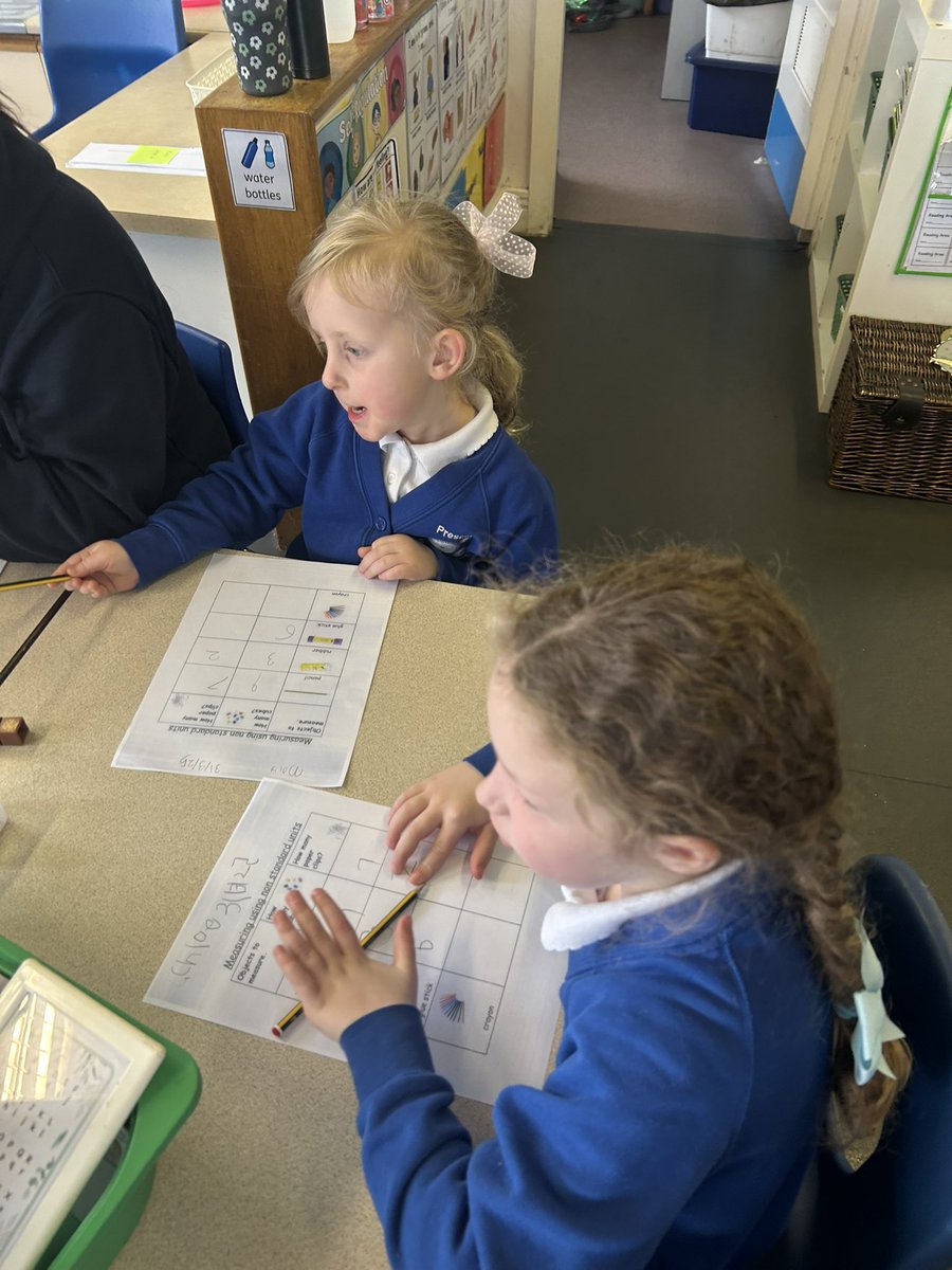 PCPFoxes's tweet image. We have been using non standard units to measure objects in #pcpmaths