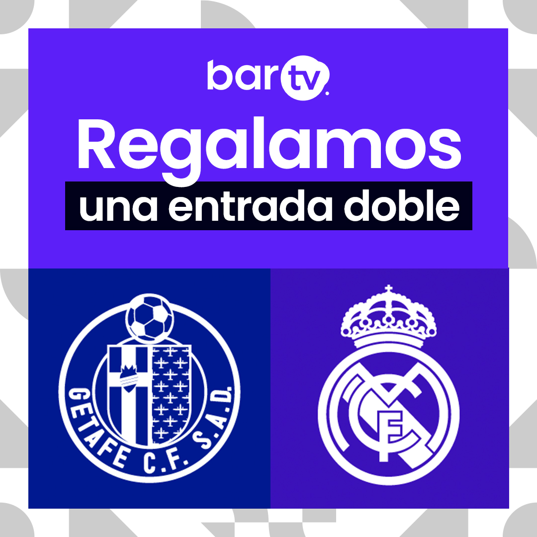bar_tv's tweet image. 🎁 𝐑𝐄𝐆𝐀𝐋𝐎 | ¿Quieres una entrada doble para el @GetafeCF 🆚 @realmadrid de la J33 de LALIGA?

🖤 Sigue a @bar_tv
🔄Haz RT

🥇 ¡El domingo anunciamos el ganador!

#TodoPasaEnTuBar