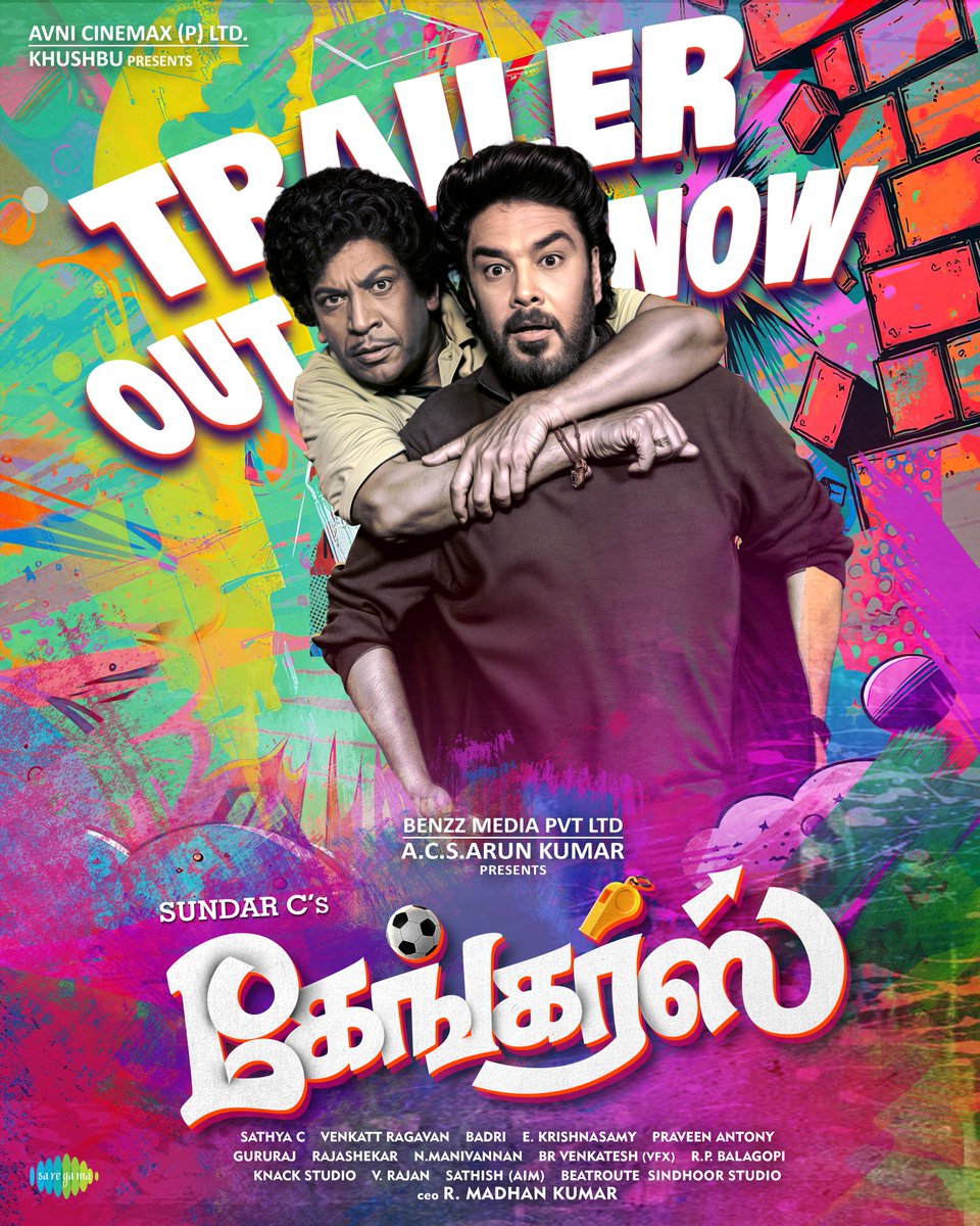 Avni Cinemax (@avnicinemax_) on Twitter photo The OGs are back to take over the new era with #GANGERS ๐ฅ
Get a peak into their mad-fun world with the #GangersTrailerย ๐ฏ
Watch โถ๏ธ youtu.be/7sx2CIUBiDY
๐๐๐๐๐๐๐ ๐๐ซ๐จ๐ฆย ๐๐๐๐๐ย ๐๐ ๐ฅ
#SundarC #Vadivelu <a href="/khushsundar/">KhushbuSundar</a> #AnanditaSundar <a href="/benzzmedia/">benzzmedia</a> #CatherineTresa The OGs are back to take over the new era with #GANGERS ๐ฅ
Get a peak into their mad-fun world with the #GangersTrailerย ๐ฏ
Watch โถ๏ธ youtu.be/7sx2CIUBiDY
๐๐๐๐๐๐๐ ๐๐ซ๐จ๐ฆย ๐๐๐๐๐ย ๐๐ ๐ฅ
#SundarC #Vadivelu <a href="/khushsundar/">KhushbuSundar</a> #AnanditaSundar <a href="/benzzmedia/">benzzmedia</a> #CatherineTresa