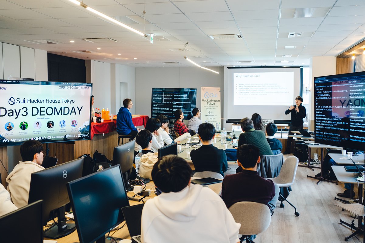 akindo_io's tweet photo. Big shoutout to all the builders who joined Sui Hacker House Tokyo — thank you!💧🫶🏻

We’re incredibly proud of the amazing ideas and products that came to life in just 3 days. 

But this is only the beginning. Our real goal is to see you win Sui Overflow( https://t.co/jqrpOBrLru ) — and ultimately, to see the birth of a killer app that leads the entire Sui ecosystem🚀 

I truly believe that one of the projects submitted during this event will become a flagship of @SuiNetwork .🛠️💧 https://t.co/pI6wXHXK27

Massive respect to every team who participated, and congrats to the top winners! We’re rooting for your continued success at Sui Overflow and beyond🚀

1st Slot🥇Ocean DeFi Garden​ built by @aki__onon 
https://t.co/OfLbMTxPsS

2nd Slot🥈Walrus Pass built by @wasabijiro 
https://t.co/pOAVbLLCdV

3rd Slot🥉 SHAKE built by @crypt0crypt0___ , @0x_onigiri @musi_crypto  and more!
https://t.co/cl2Jx6Z8sV

Huge thanks as well to our partners who made this event possible:🤝

@theharrisonkim
@__yanganto__
from @SuiFoundation

@tatokitota
@ken_kennyyyyy 
 from @Mysten_Labs

@alreadymorning9 
@butmynameismai 
from @gumi_oshi3_en @gumi_pr 

@fuyutarow 
from @umilabs 

@_smkotaro 
@_smbrian 
@_smcosmonaut 
@crypto_calzz 
from @_StudioMirai 

@dsrvlabs_jiyun 
@KyusukJ 
from @dsrvlabs 
 
and a special shoutout to our co-organizers at @PacificMeta 🫶🏻

This was actually our 2nd collab with Sui, following the WebX Sui Hackathon 2 years ago. And we’re just getting started — as Japan’s largest builder platform, AKINDO will keep supporting Japanese Sui builders however we can.

Stay tuned for more announcements as we continue collaborating with Sui and Studio Mirai🫡

If you have any questions about Sui Overflow, don’t hesitate to reach out — we’re here to support your journey 100%! 

🌊https://t.co/jqrpOBrLru

Keep on Build🛠️ 

#BuildonSui