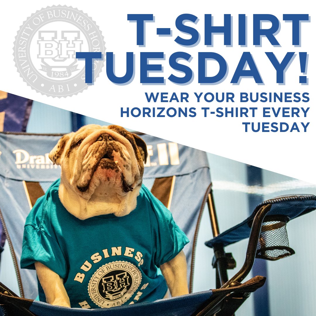 It's no joke...wear your Business Horizons t-shirt every Tuesday for 'T-Shirt Tuesday'!

Rep your BH shirt, share on socials and show off your #BH experience!