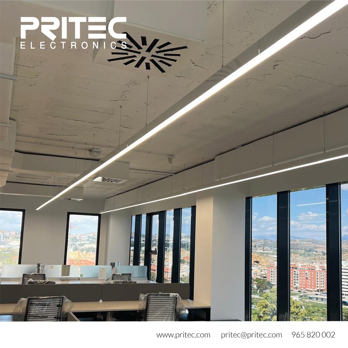 PRITECElectr's tweet photo. En Pritec nos apoyamos en los planos proporcionados por el cliente para empezar a elaborar el proyecto. A continuación, mediante software específico vamos diseñando el alumbrado. Por último, una vez está aprobado el proyecto diseñamos y fabricamos las luminarias a medida. https://t.co/sA4H8utjPE
