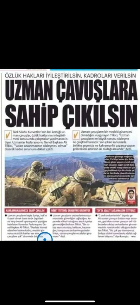 @selimgny82 <a href="/muharrem0306/">Muharrem Yıldız</a> <a href="/TEMUD_2024/">Türkiye Emekli Uzman Erbaşlar Derneği (TEMUD)</a> <a href="/adilemeklilik/">Emeklilikte Kademeli Yaş Düzenlemesi</a> <a href="/yhsplatform/">Yardımcı Hizmetler Sınıfı Platformu</a> <a href="/YardHizPlatform/">Yardımcı Hizmetler Sınıfı Platformu</a> <a href="/polismevzuat/">polis mevzuat</a> <a href="/EmadDernegi/">EMEKLİLİKTE ADALET DERNEĞİ ⚖️</a> BİRİLERİ VAR
Tarihi şerefiyle yazanlar var
Milyonların yüreğini yakanlar var
Vatan Uğruna,
Bayrak Uğruna,
Millet Uğruna,
Can alanlar can verenler var 
Maalesef
KADROLARI YOK
#UzmanÇavuş
<a href="/alitilkici38/">Ali Tilkici 🇹🇷</a> 
<a href="/RTErdogan/">Recep Tayyip Erdoğan</a> 
<a href="/TEMUD_2024/">Türkiye Emekli Uzman Erbaşlar Derneği (TEMUD)</a>
<a href="/tcsavunma/">T.C. Millî Savunma Bakanlığı</a> 
<a href="/TBMMGenelKurulu/">TBMM Genel Kurulu</a> 
<a href="/csgbakanligi/">T.C. Çalışma ve Sosyal Güvenlik Bakanlığı</a> 
<a href="/dijital/">Dijital</a>