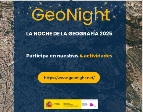 IDEESpain's tweet photo. 📢 Hoy en el #BlogIDEE te contamos todos los detalles sobre las actividades que han preparado el #IGN y el #CNIG para la NOCHE DE LA #GEOGRAFÍA. 🌍✨

 ¡Participa en la #Geonight2025 !

🔗 https://t.co/ZCYp6rqbW3 https://t.co/xrl0MnT6tX