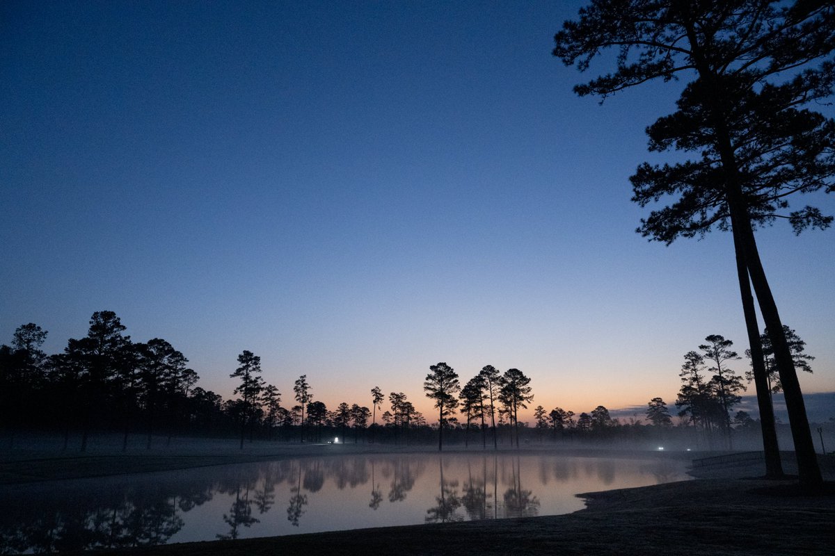 A serene morning scene at Champions Retreat before practice rounds. #ANWAgolf
