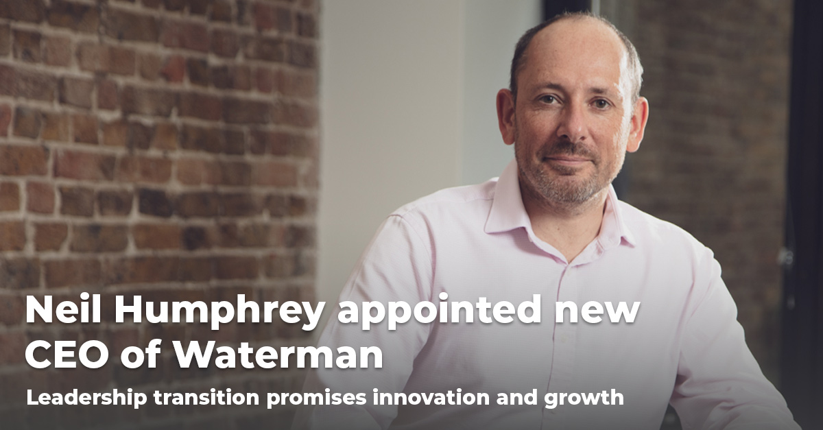 📣 New milestone for Waterman 📣 

We are pleased to announce Neil Humphrey as our new CEO, succeeding Nick Taylor, who has led the business for the last 17 years.

Read more: bit.ly/3XDPbHC