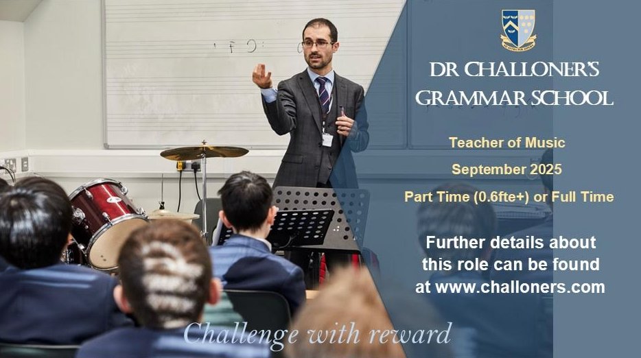 DCGS (@challonersgs) on Twitter photo WE'RE HIRING! We have a couple of exciting vacancies to fill: a Maths Teacher (part time) & a Music Teacher (part time OR full time), both roles to start in September. More details are on our website.
challoners.com/c/information/ā¦
<a href="/ChallonersHead/">David Atkinson</a> <a href="/astra_hub/">Astra Teaching School Hub and SCITT</a> WE'RE HIRING! We have a couple of exciting vacancies to fill: a Maths Teacher (part time) & a Music Teacher (part time OR full time), both roles to start in September. More details are on our website.
challoners.com/c/information/ā¦
<a href="/ChallonersHead/">David Atkinson</a> <a href="/astra_hub/">Astra Teaching School Hub and SCITT</a>