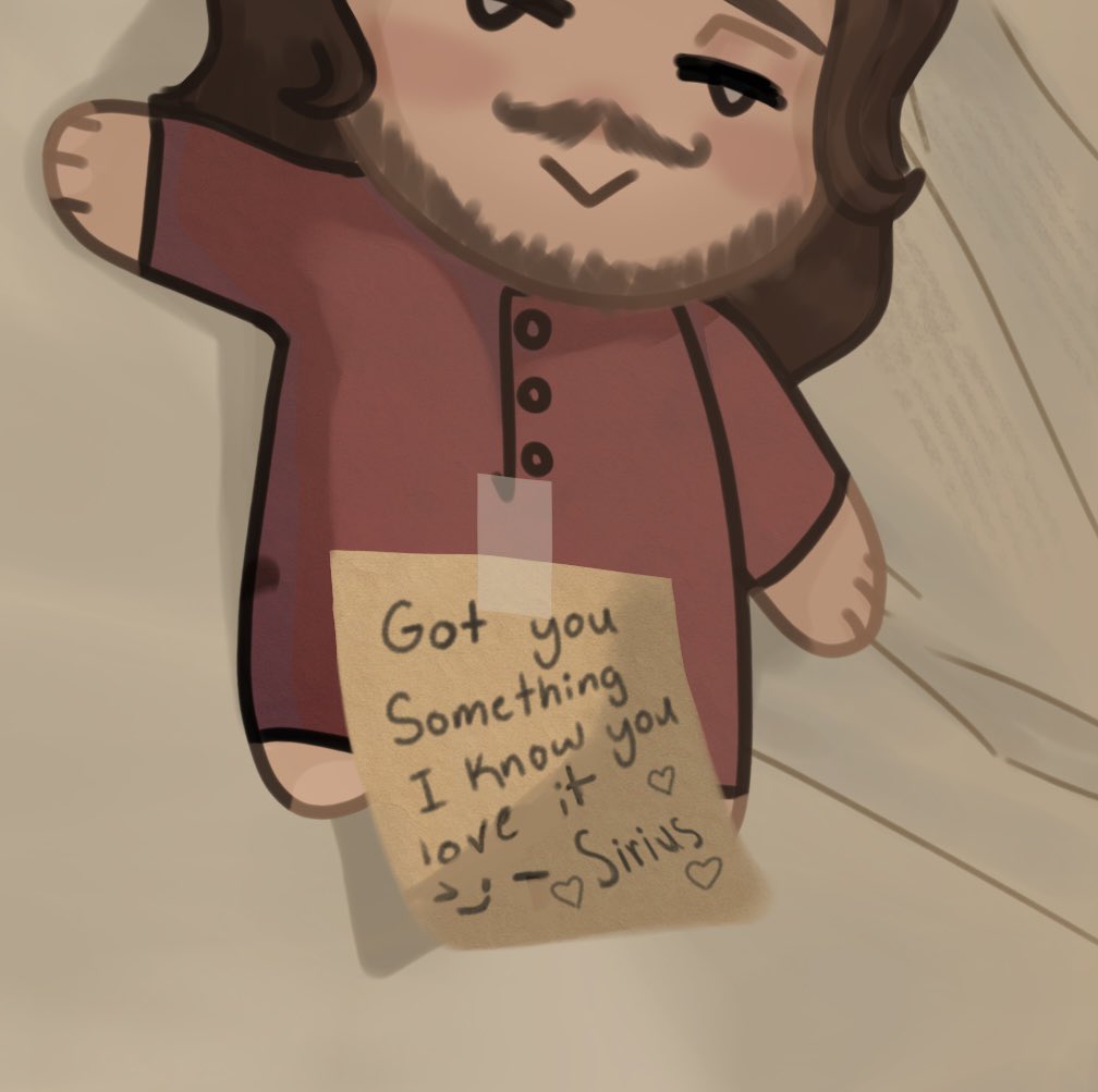 z_awex's tweet image. The mutt left sev a gift (♡´𓋰`♡) #snape #siriusblack #snirius #severussnape