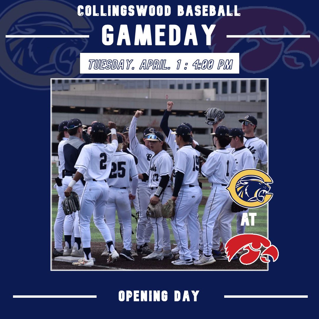 WAKE UP! It’s Game Day! 

The Panthers open the 2025 campaign on the road today right down the street <a href="/HThawksbaseball/">HT Hawks Baseball</a>! First Pitch is scheduled for 4pm! 
#RollColls #PursueJune 🔵🟡⚾️