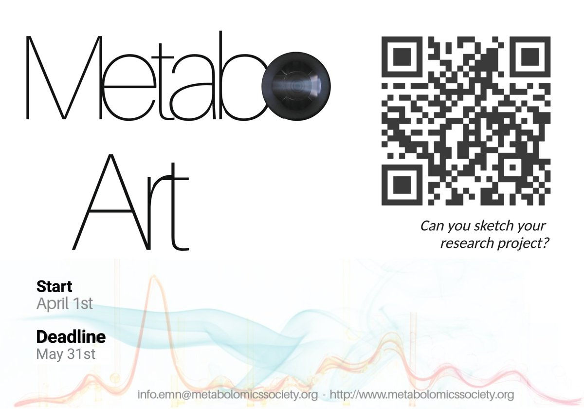 EMN Metabolomics Society (@emn_metsoc) on Twitter photo 🎨 MetaboART 2025 is here!
Turn your #metabolomics research into visual art!
The categories:
👤 Human-made //🤖 AI-generated
🗓️ Submit Apr 1–May 31
🏆 Winners @ #MetSoc25 on June 24
Details 👉 tinyurl.com/dh37xt78
📩 info.emn@metabolomicssociety.org
#MetaboART #SciArt 🎨 MetaboART 2025 is here!
Turn your #metabolomics research into visual art!
The categories:
👤 Human-made //🤖 AI-generated
🗓️ Submit Apr 1–May 31
🏆 Winners @ #MetSoc25 on June 24
Details 👉 tinyurl.com/dh37xt78
📩 info.emn@metabolomicssociety.org
#MetaboART #SciArt