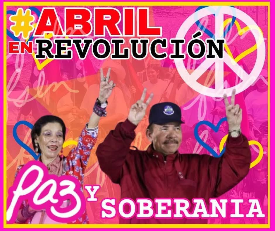 #NoPudieronNiPodran en #Nicaragua Avanzamos en rutas de paz y prosperidad con #Daniel y #Rosario siempre al frente en Revolución desde nuestra Nicaragua Bendita y Siempre Libre.
#FSLNAbrilVictorioso
#PLOMO19