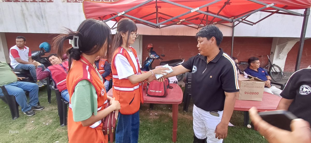 IndianRedCross's tweet photo. IRCS Imphal West District Branch opened First Aid Post for 3rd Chittamohini State Women's Polo Cup from 28-31 March 2025. Ensured safety &amp; medical assistance for all participants &amp; spectators #IRCSImphalWest #FirstAidPost #ChittamohiniStateWomensPoloCup https://t.co/rdwiUPa7vg
