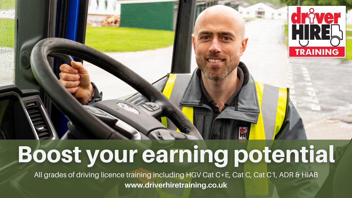 There’s huge demand for high-quality professional
drivers. From skilled multi-drop to long distance HGV
– these are the people that keep the UK moving.
Whether you’re considering becoming one, or would
like to upgrade your current licence, we can help:
driverhiretraining.co.uk/get-your-licen…