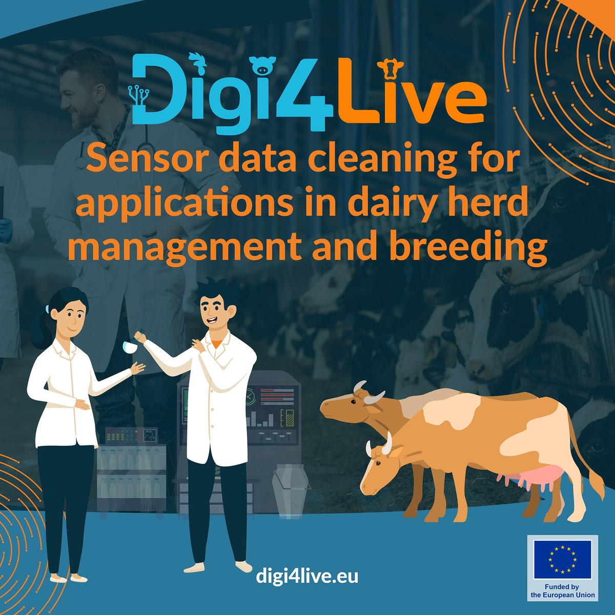 Digi4Live (@digi4live) on Twitter photo 🚀✨Digi4Live Publication Alert!
Anna Stygnar from <a href="/LukeFinland/">Luonnonvarakeskus</a> publishes "Sensor Data Cleaning for Applications in Dairy Herd Management & Breeding." Tackling data quality for smarter farming!🐄📊
Read: digi4live.eu/research-paper/
#Digi4Live #SmartFarming #PrecisionLivestock 🚀✨Digi4Live Publication Alert!
Anna Stygnar from <a href="/LukeFinland/">Luonnonvarakeskus</a> publishes "Sensor Data Cleaning for Applications in Dairy Herd Management & Breeding." Tackling data quality for smarter farming!🐄📊
Read: digi4live.eu/research-paper/
#Digi4Live #SmartFarming #PrecisionLivestock