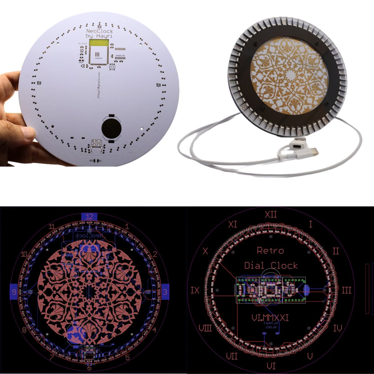 Neoclock Colorful LED Clock Customizable LED Clock Brings Vibrant Aesthetics And Smart Features To Any Desk Or Wall topdiyelectronics.com/2025/04/neoclo…