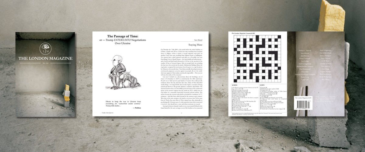 The London Magazine (@thelondonmag) on Twitter photo Reviews: <a href="/GuyStagg/">Guy Stagg</a> on Flesh by David Szalay (<a href="/JonathanCape/">Jonathan Cape</a>); Jack Barron on Electric Dreams at Tate Modern; <a href="/LoftZadie/">Zadie Loft</a> on Universality by Natasha Brown (<a href="/FaberBooks/">Faber Books</a>); and <a href="/hhgsparkles/">Hannah Hutchings-Georgiou</a> on Ithell Colquhoun.
Order here: thelondonmagazine.org/product/curren… Reviews: <a href="/GuyStagg/">Guy Stagg</a> on Flesh by David Szalay (<a href="/JonathanCape/">Jonathan Cape</a>); Jack Barron on Electric Dreams at Tate Modern; <a href="/LoftZadie/">Zadie Loft</a> on Universality by Natasha Brown (<a href="/FaberBooks/">Faber Books</a>); and <a href="/hhgsparkles/">Hannah Hutchings-Georgiou</a> on Ithell Colquhoun.
Order here: thelondonmagazine.org/product/curren…